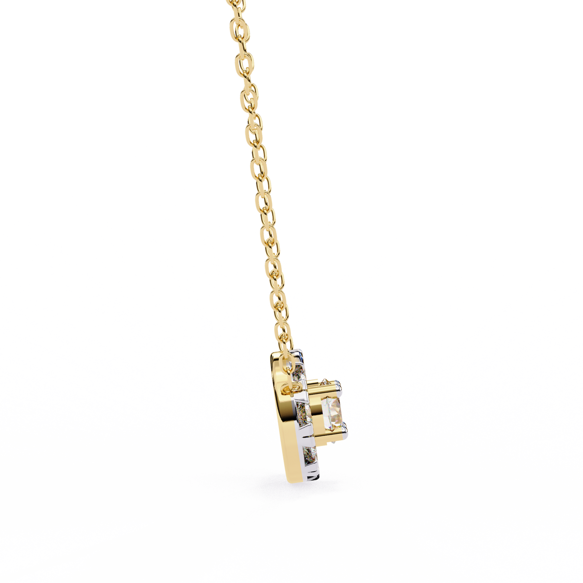 Elegant Crystal Circle Pendant Necklace