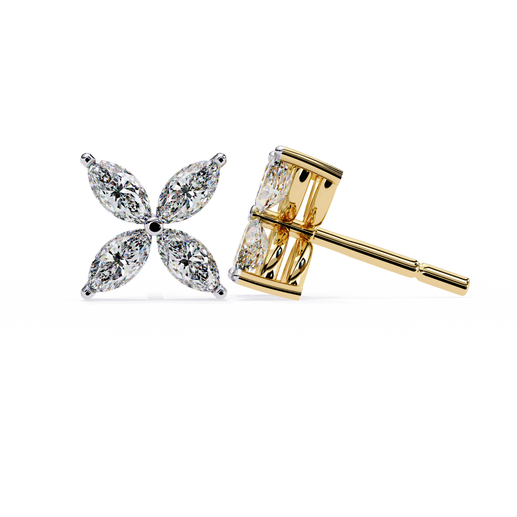 Marquise Butterfly Diamond Earrings