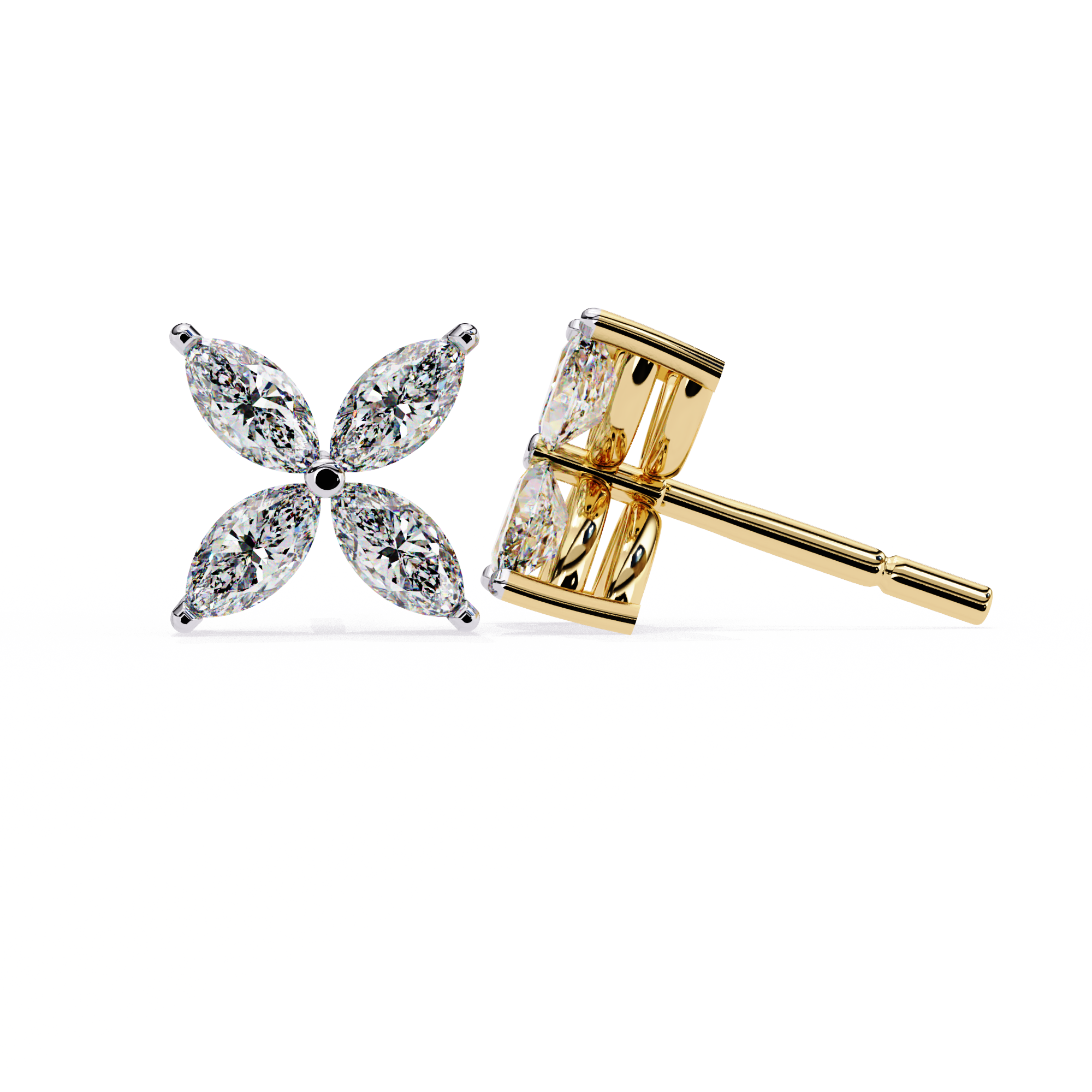 Marquise Butterfly Diamond Earrings