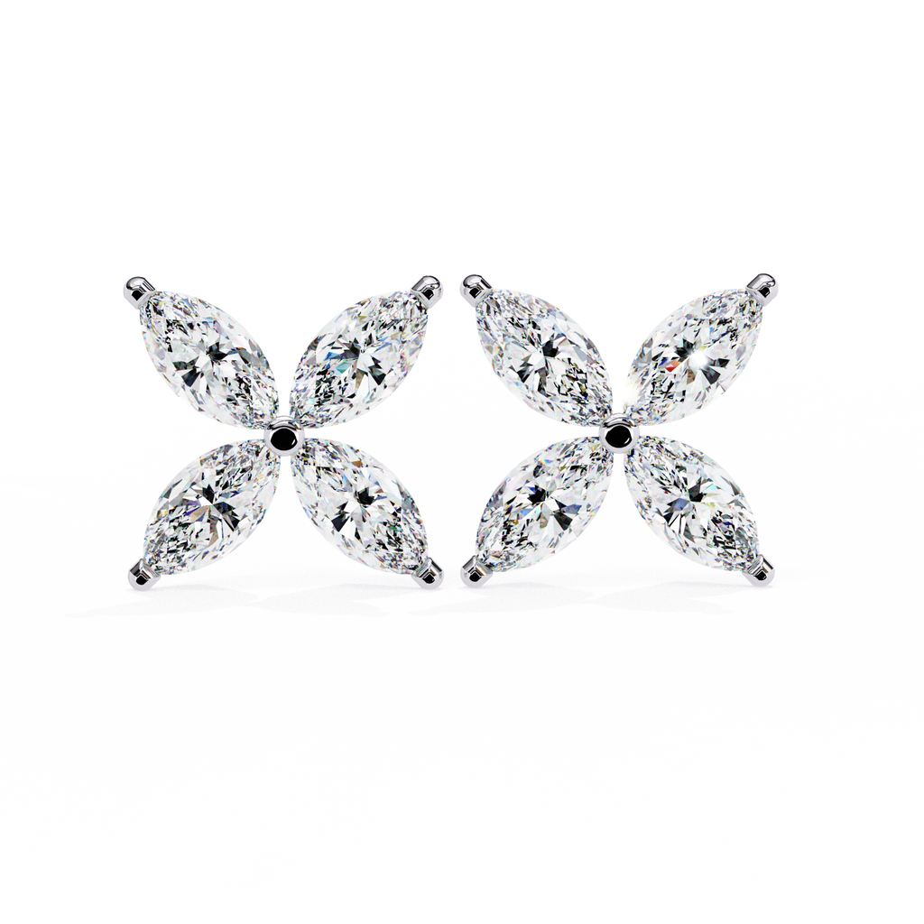 Marquise Butterfly Diamond Earrings