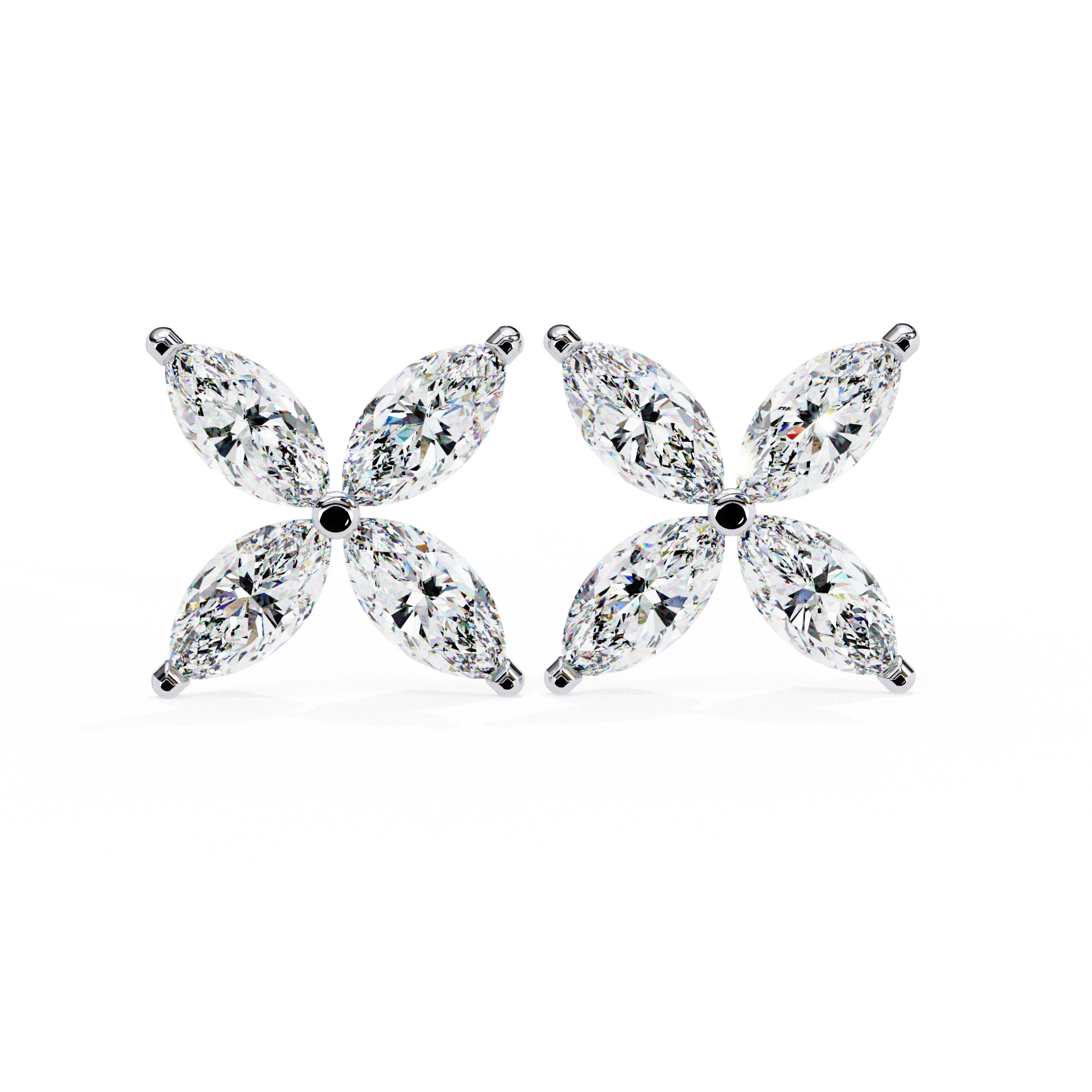 Marquise Butterfly Diamond Earrings