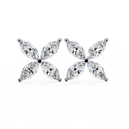 Marquise Butterfly Diamond Earrings