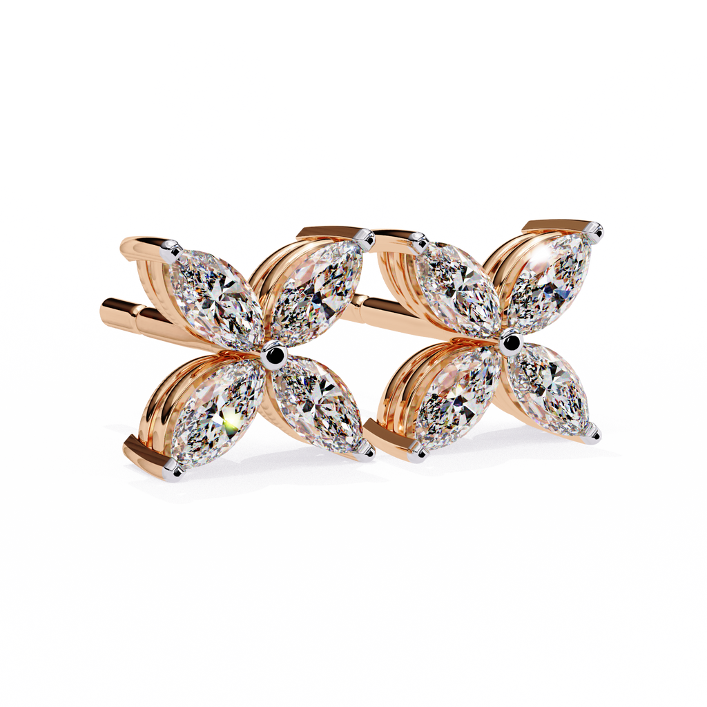 Marquise Butterfly Diamond Earrings