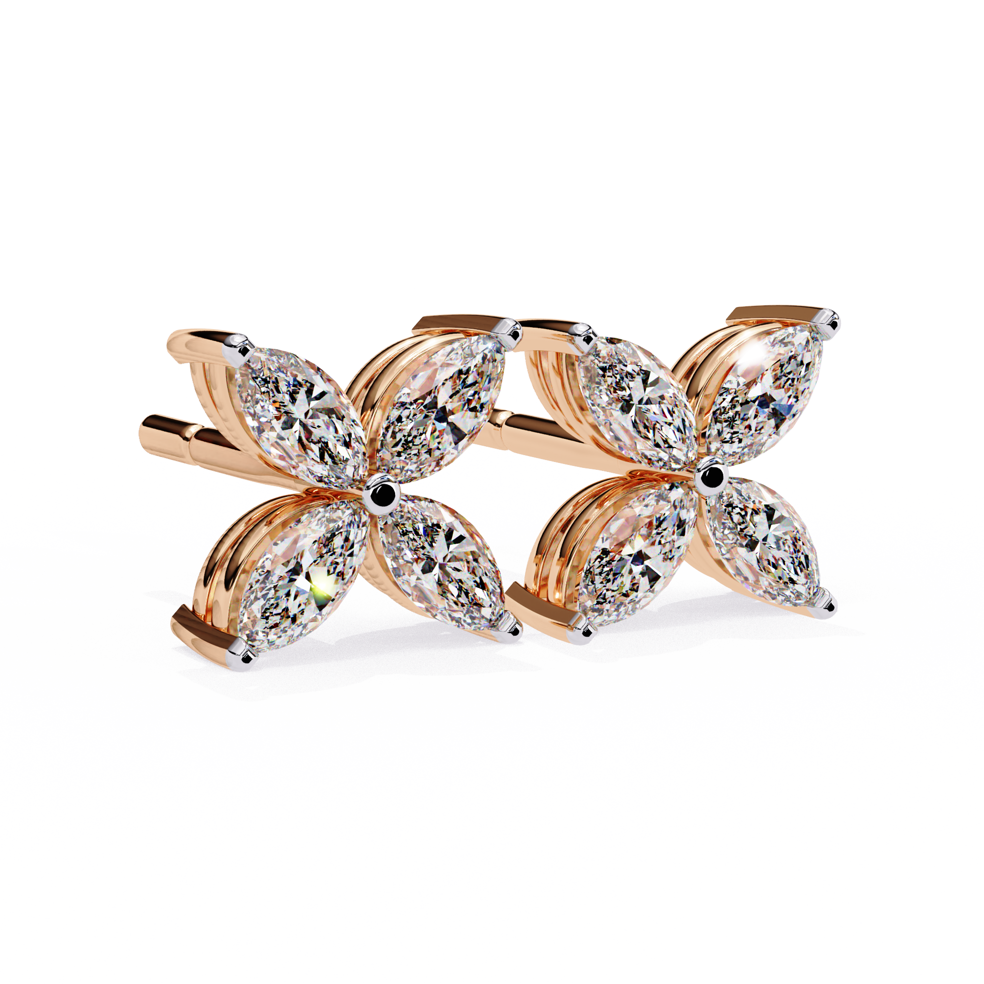 Marquise Butterfly Diamond Earrings
