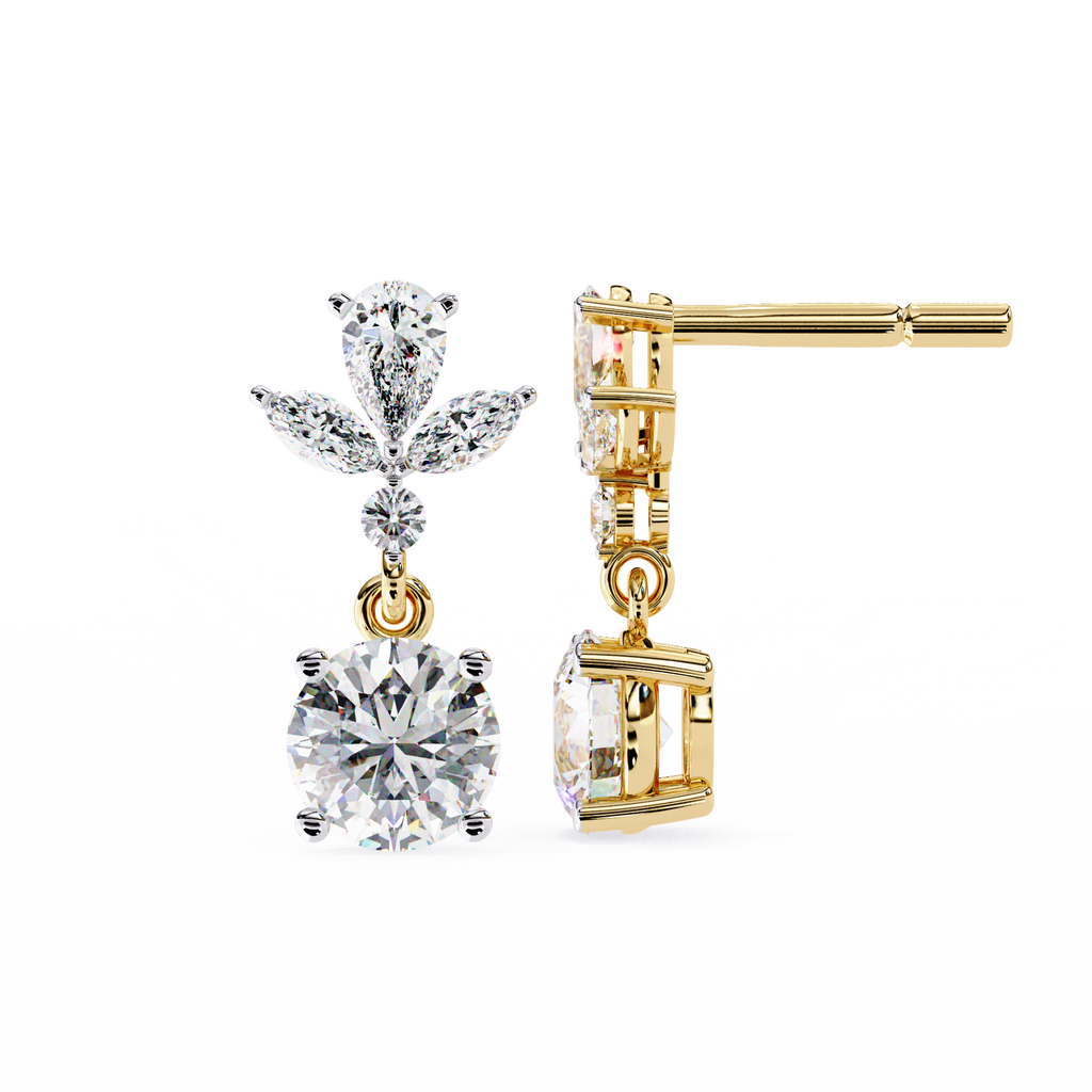 Celestia Diamond Drop Earrings