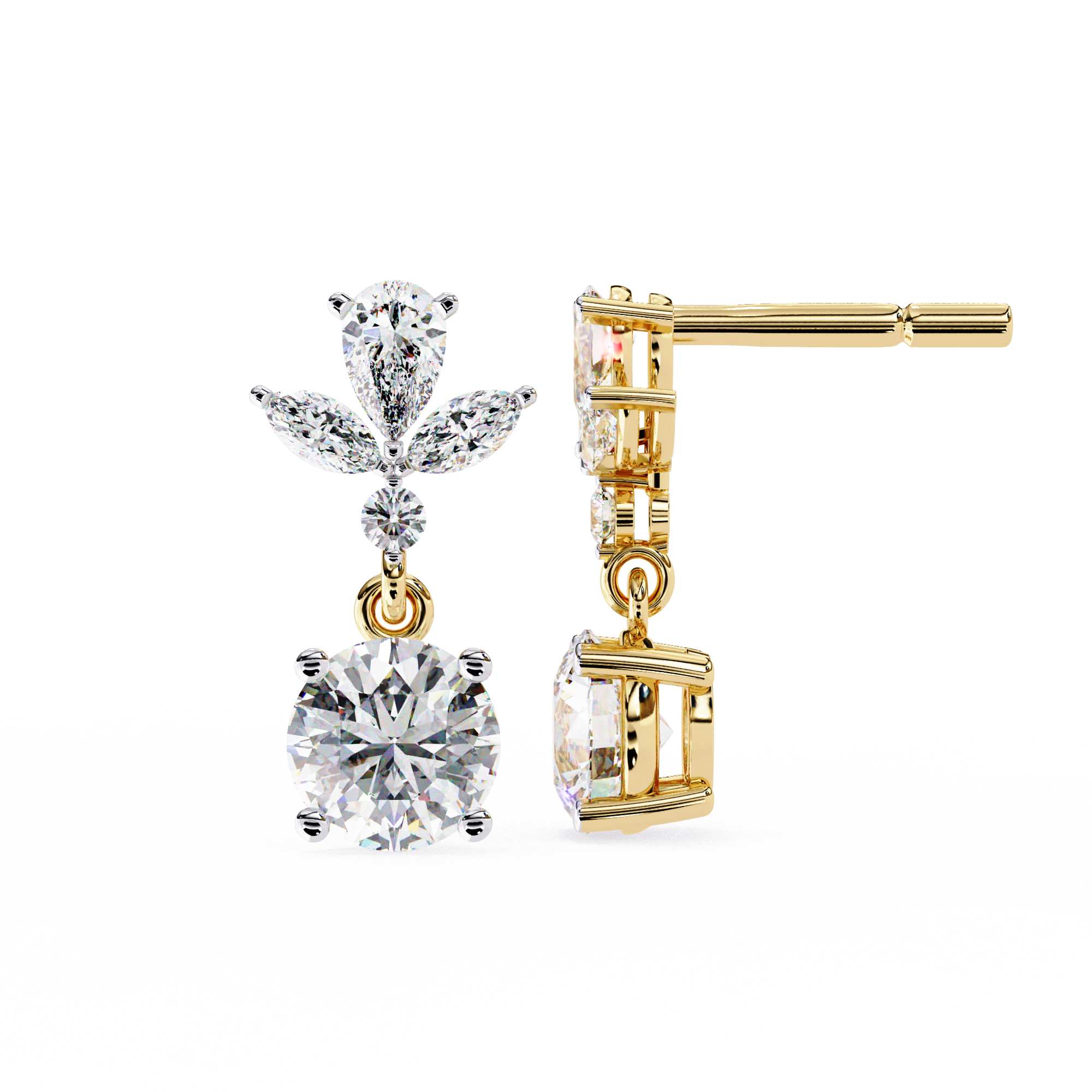Celestia Diamond Drop Earrings