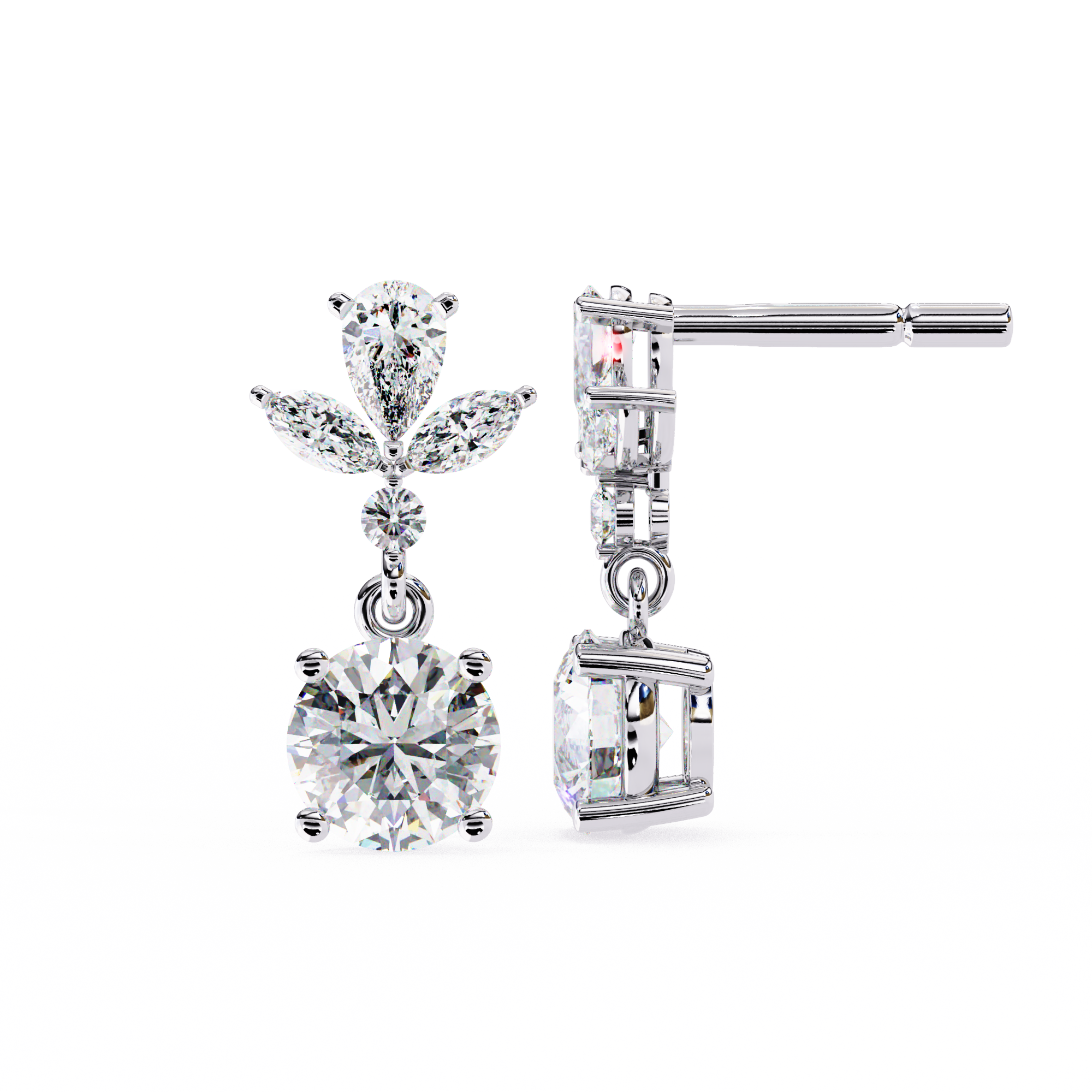 Celestia Diamond Drop Earrings