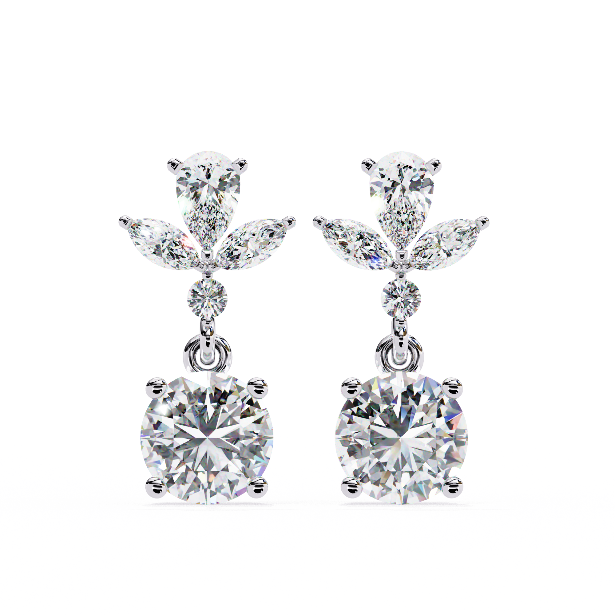 Celestia Diamond Drop Earrings