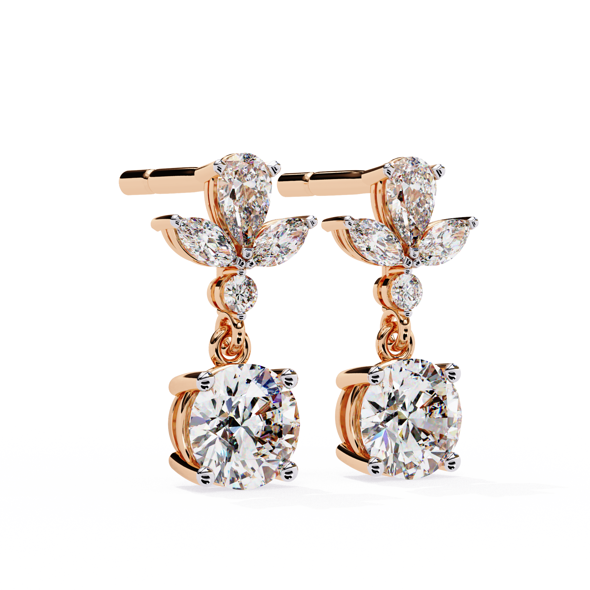 Celestia Diamond Drop Earrings