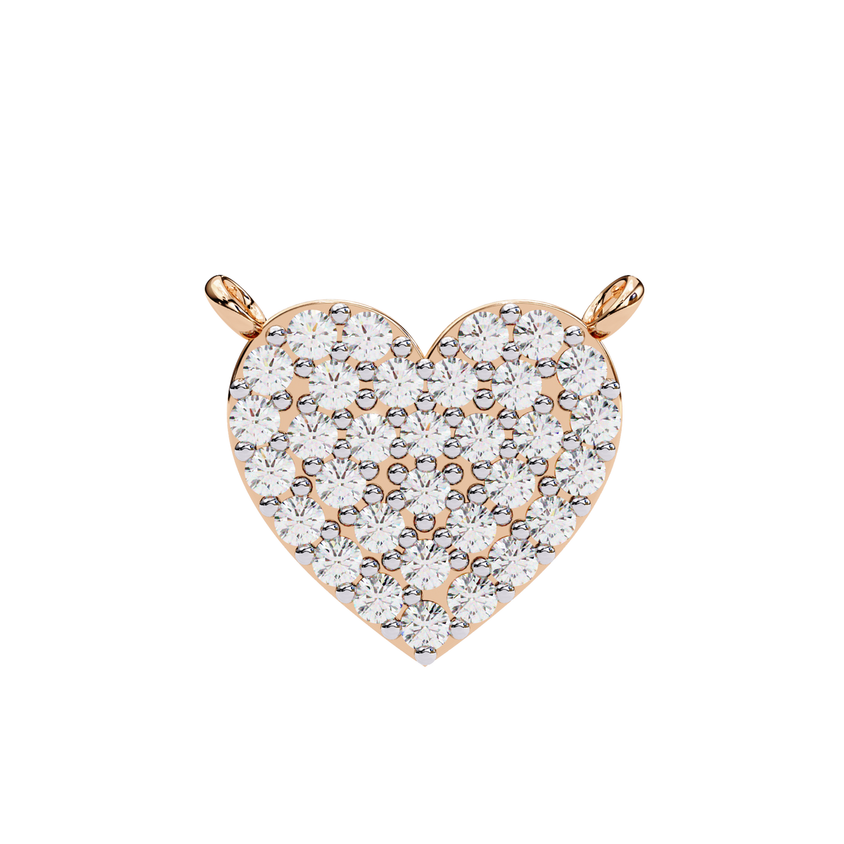Elegant Crystal Heart Pendant Necklace