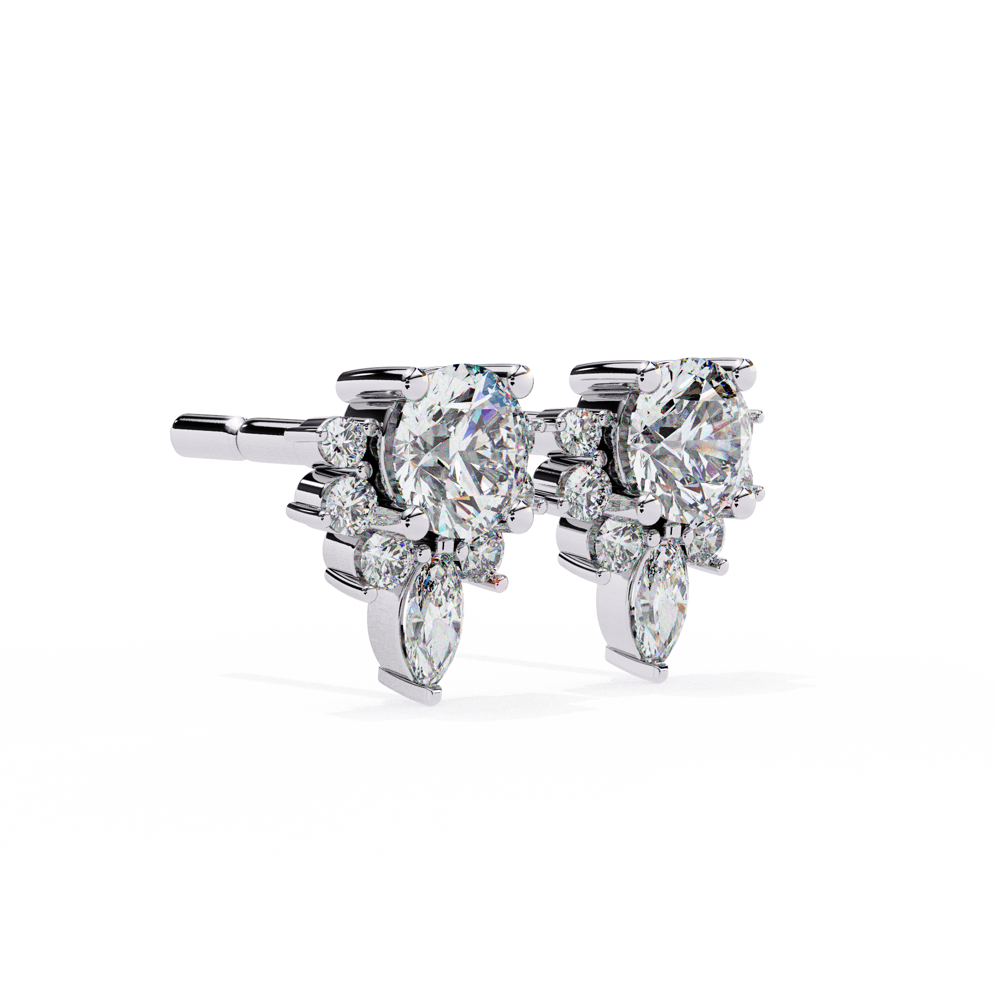 Fleur de Lumière Stud Earrings
