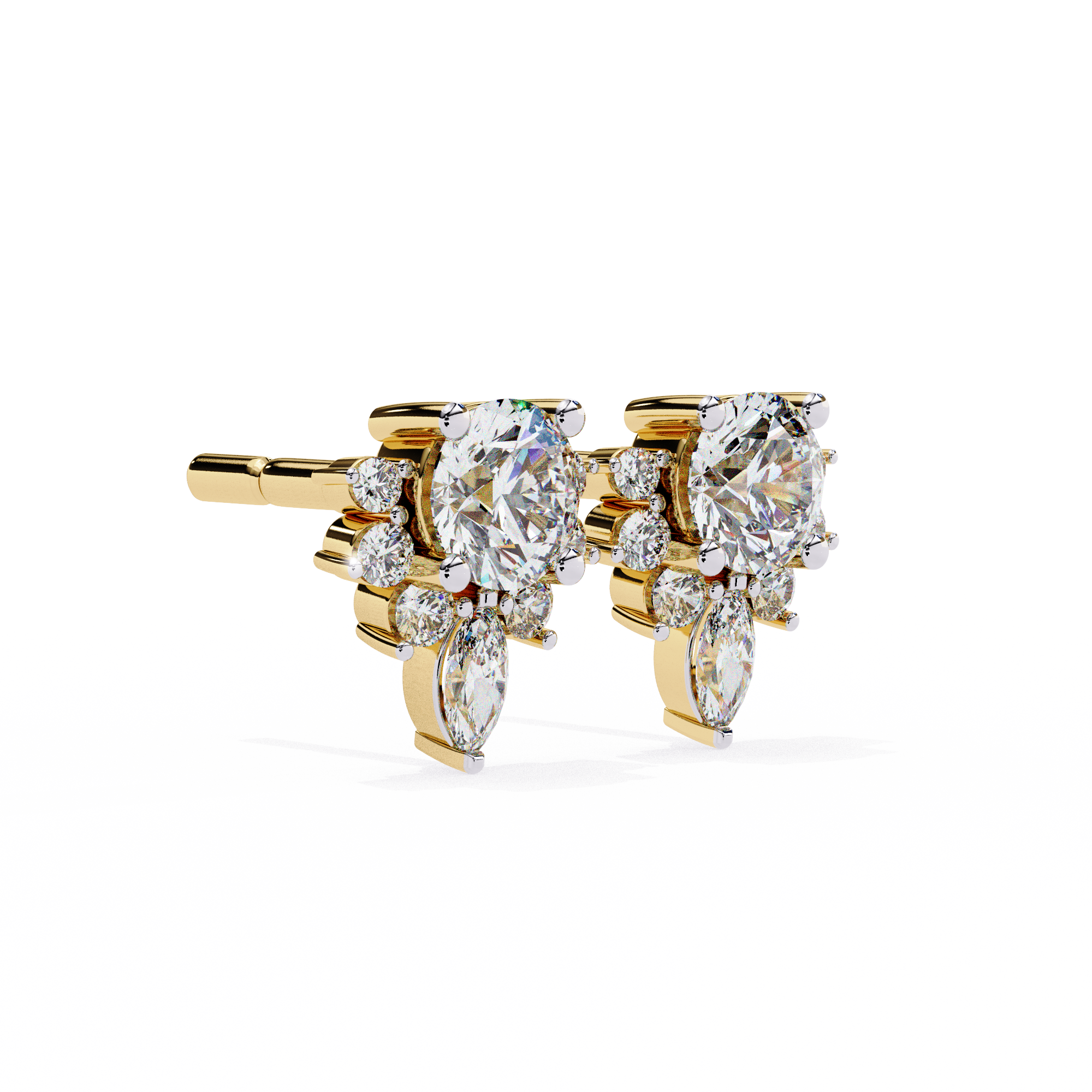 Fleur de Lumière Stud Earrings