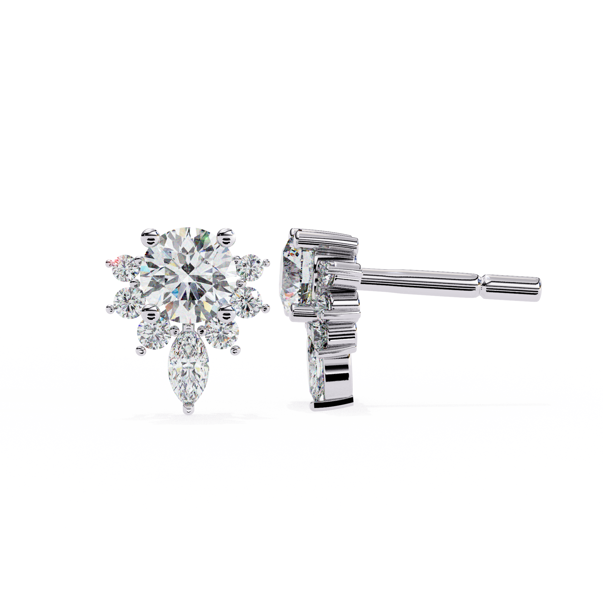 Fleur de Lumière Stud Earrings