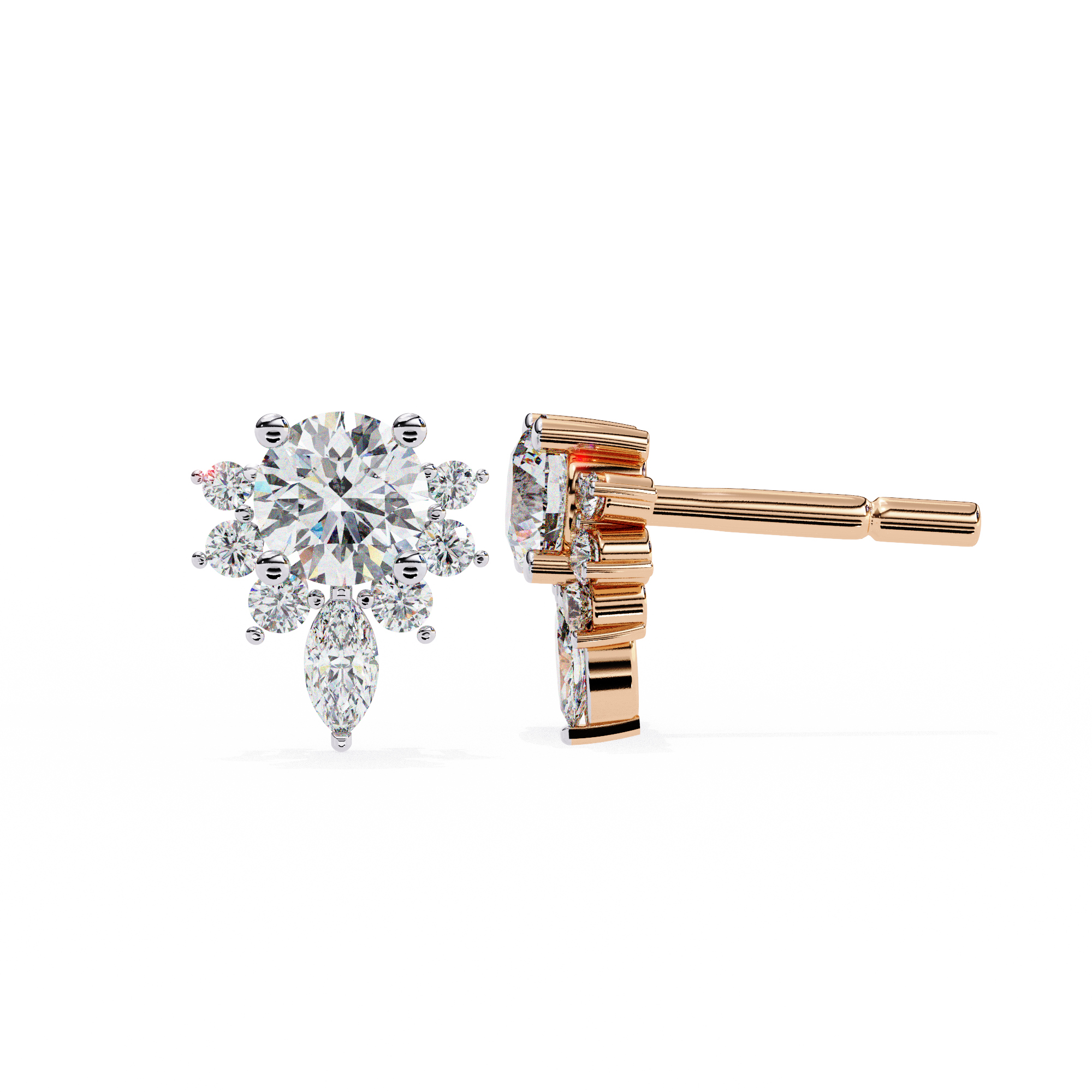 Fleur de Lumière Stud Earrings