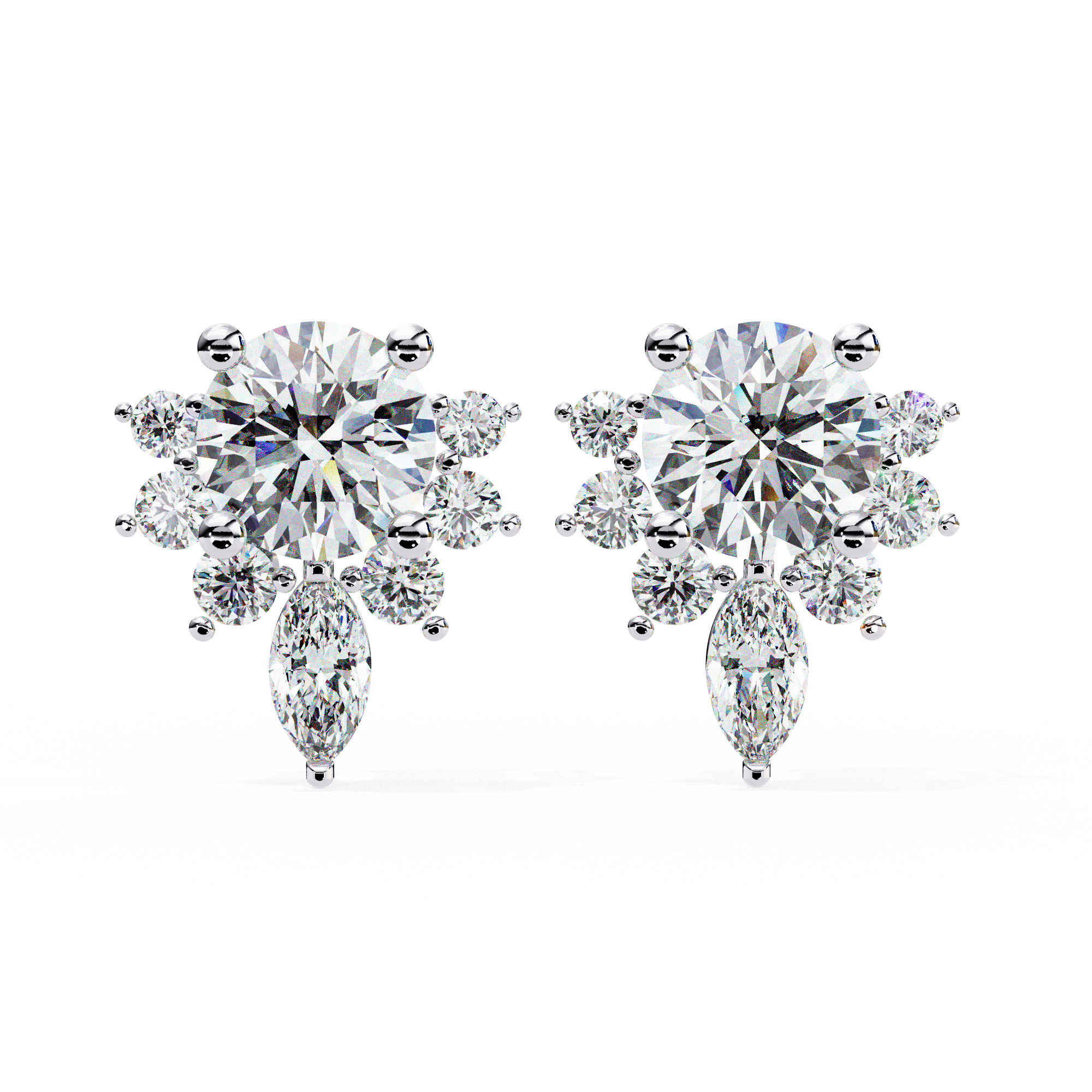 Fleur de Lumière Stud Earrings
