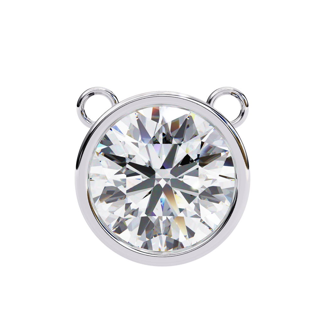 Aurelia Round-Cut Diamond Pendant