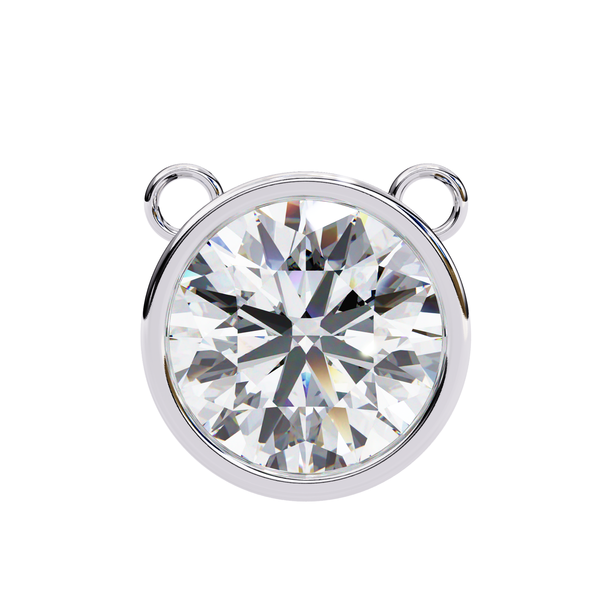 Aurelia Round-Cut Diamond Pendant