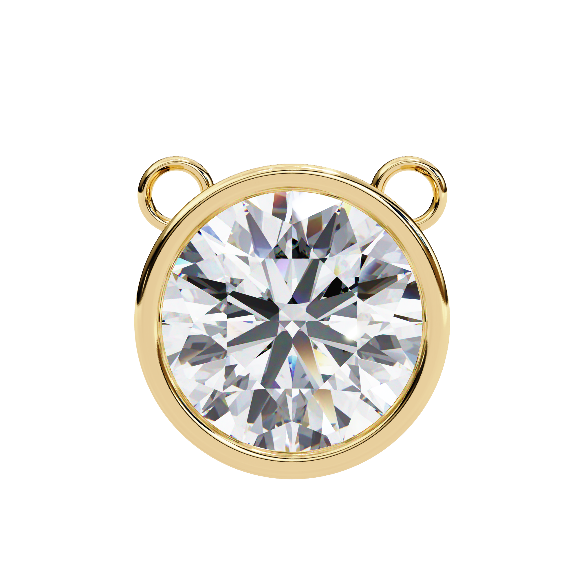 Aurelia Round-Cut Diamond Pendant