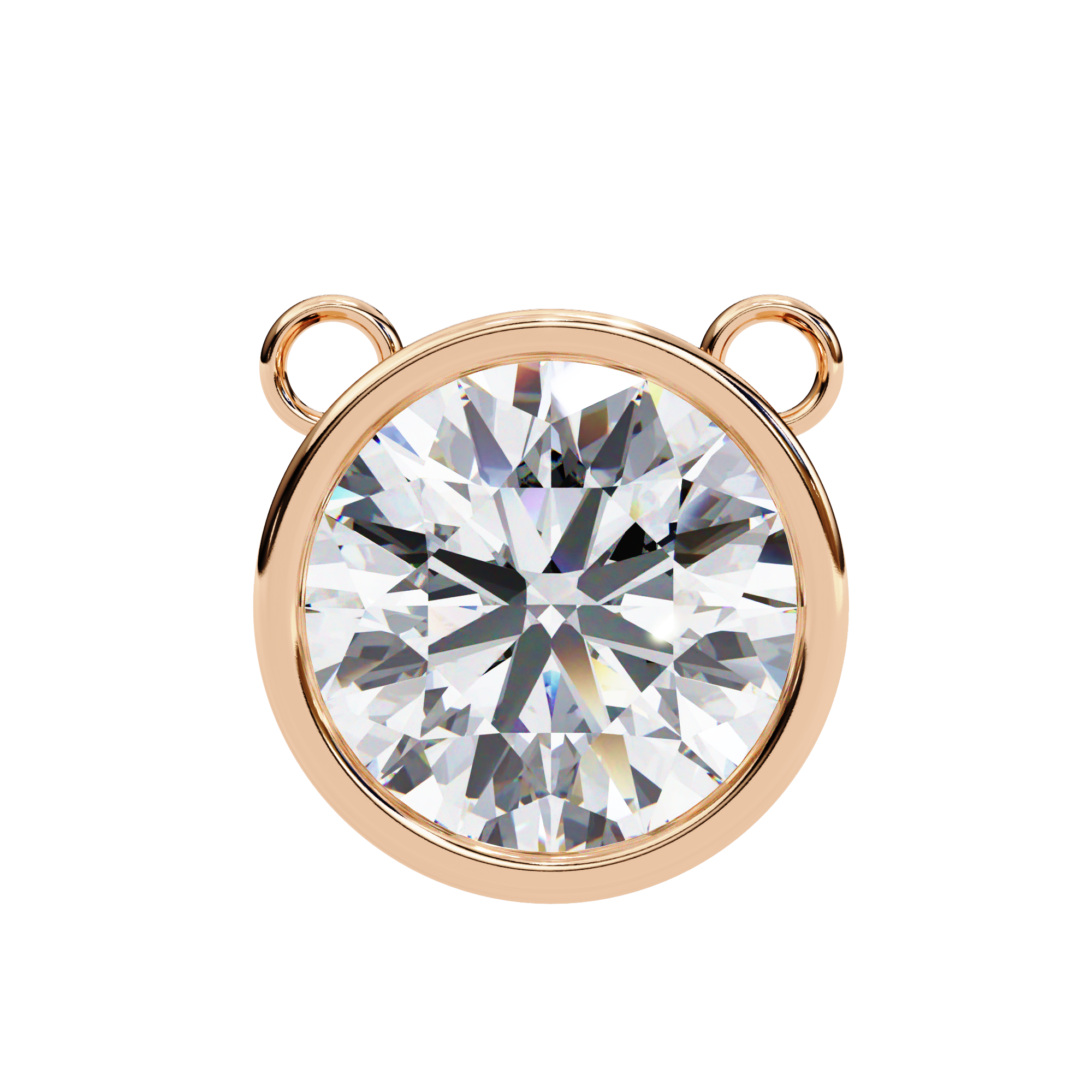 Aurelia Round-Cut Diamond Pendant