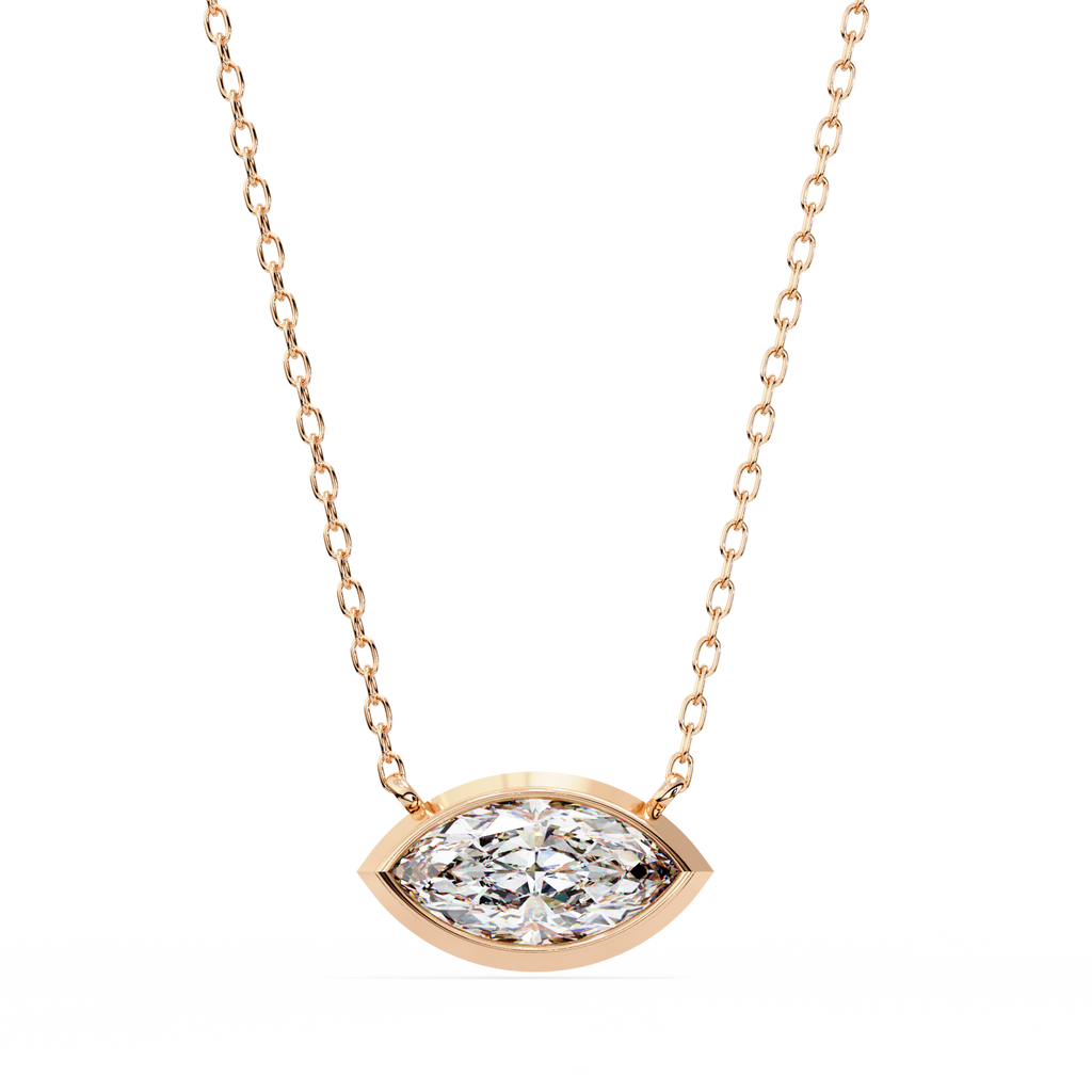 Aurelia Marquise-Cut Diamond Pendant
