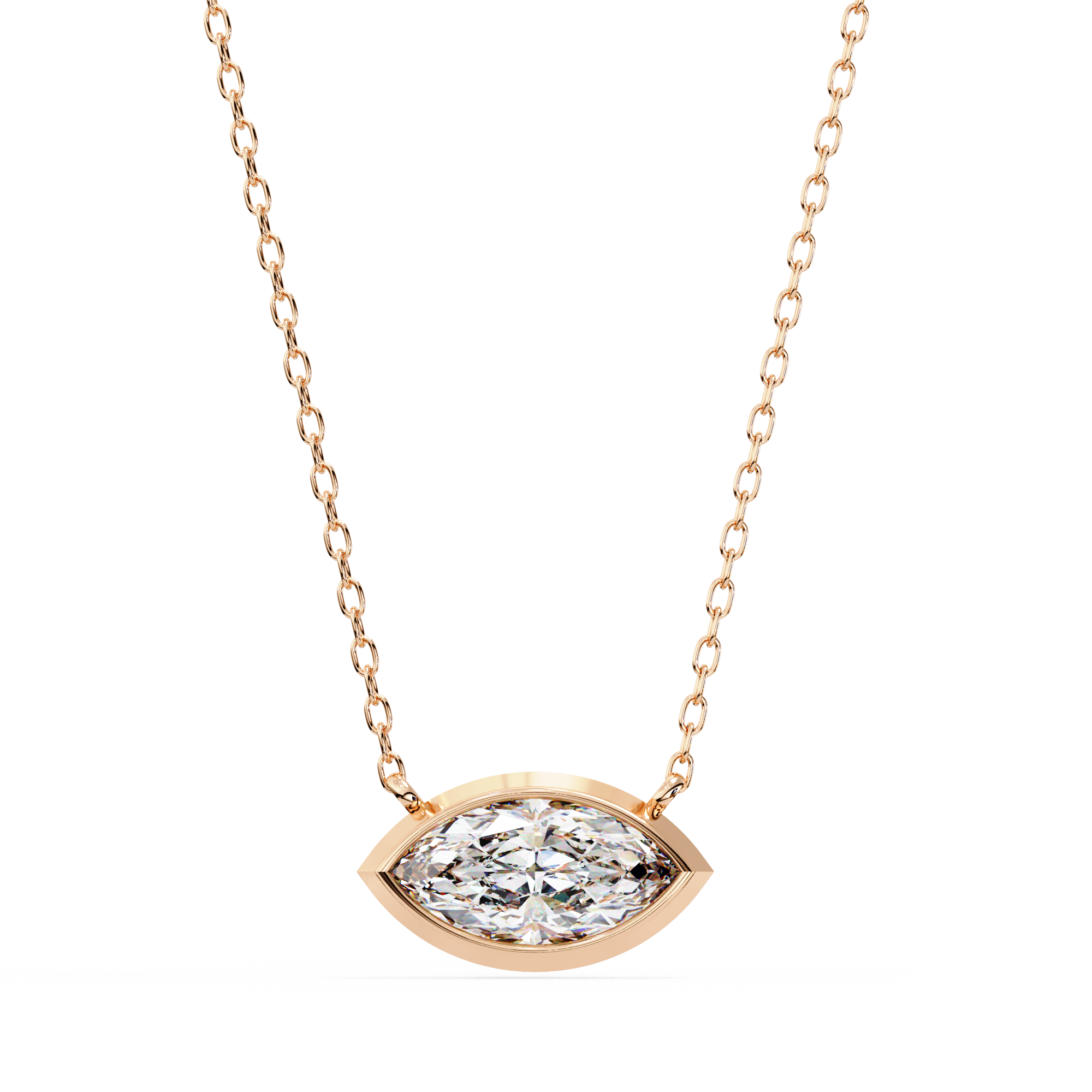 Aurelia Marquise-Cut Diamond Pendant