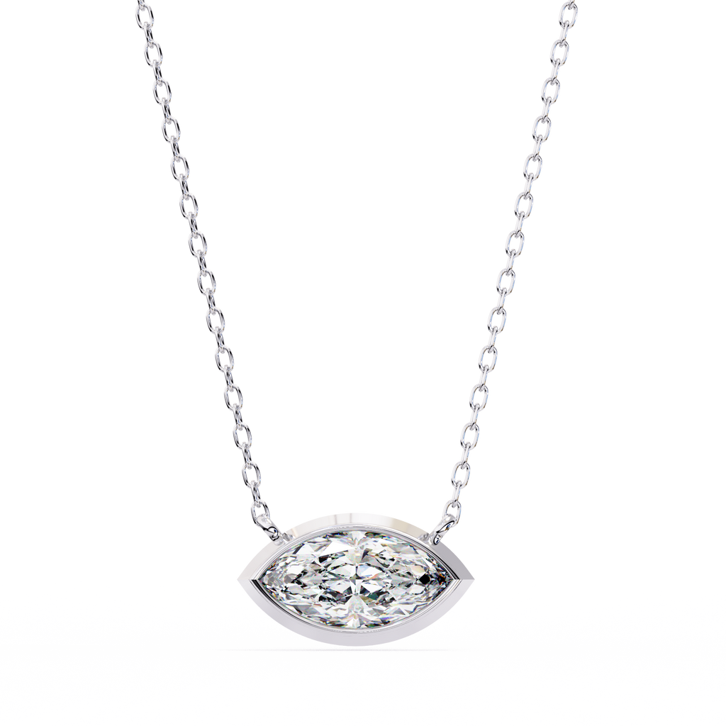 Aurelia Marquise-Cut Diamond Pendant