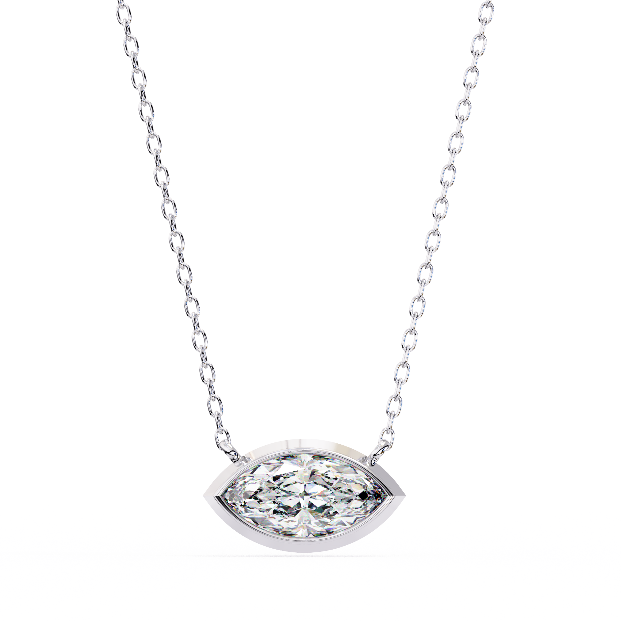 Aurelia Marquise-Cut Diamond Pendant