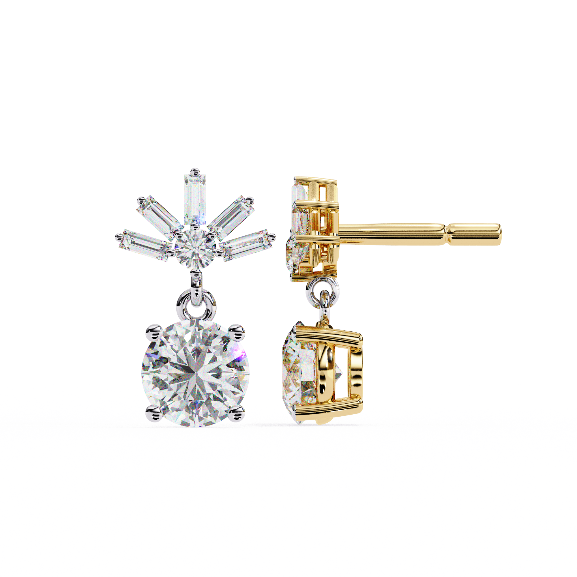 Éclat Stellaire Drop Earrings