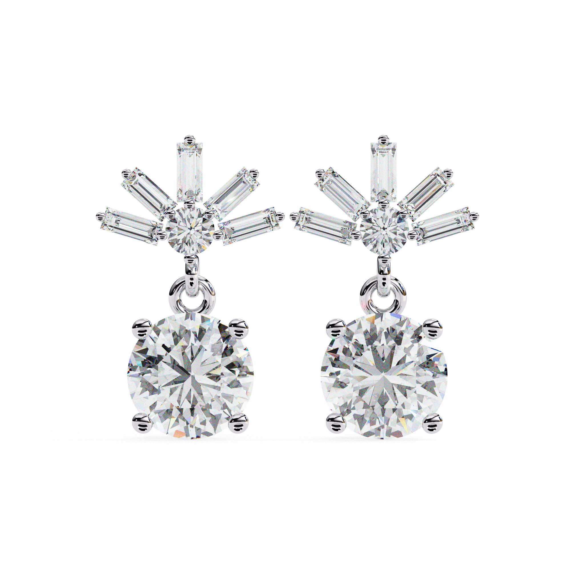 Éclat Stellaire Drop Earrings