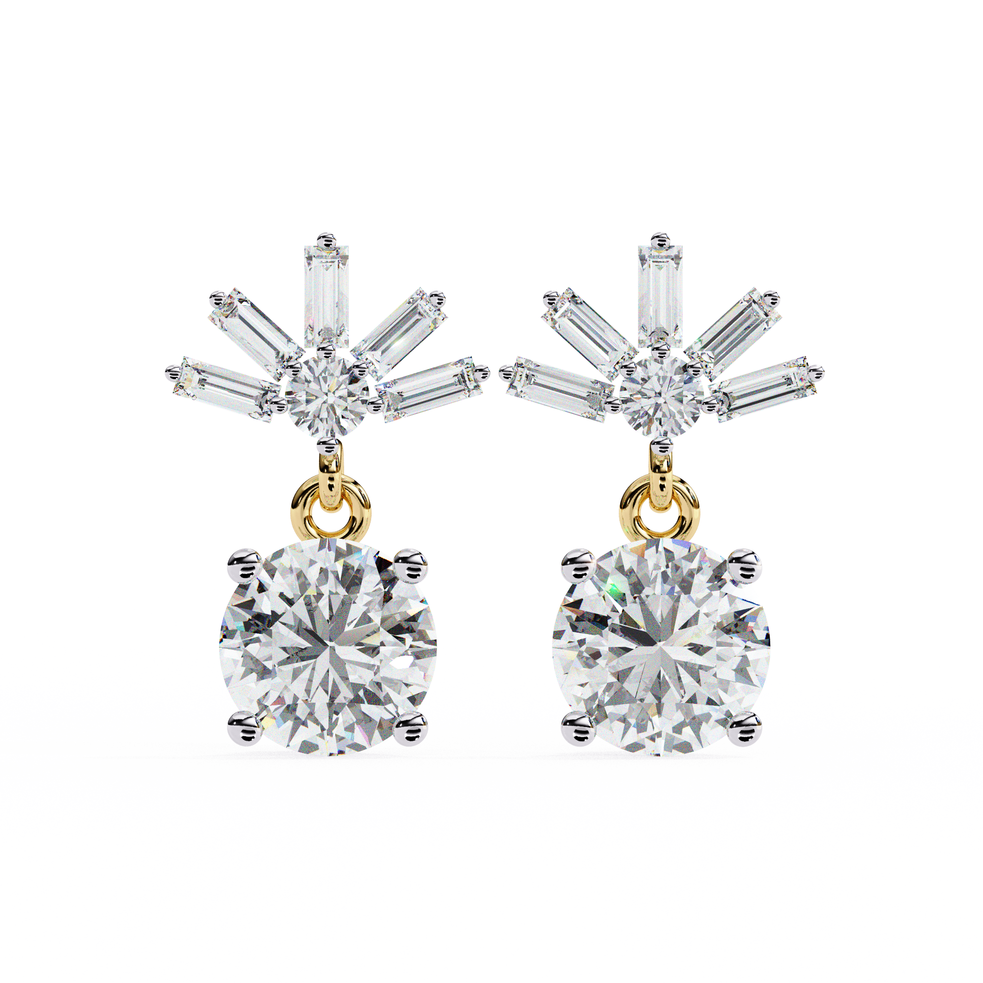 Éclat Stellaire Drop Earrings