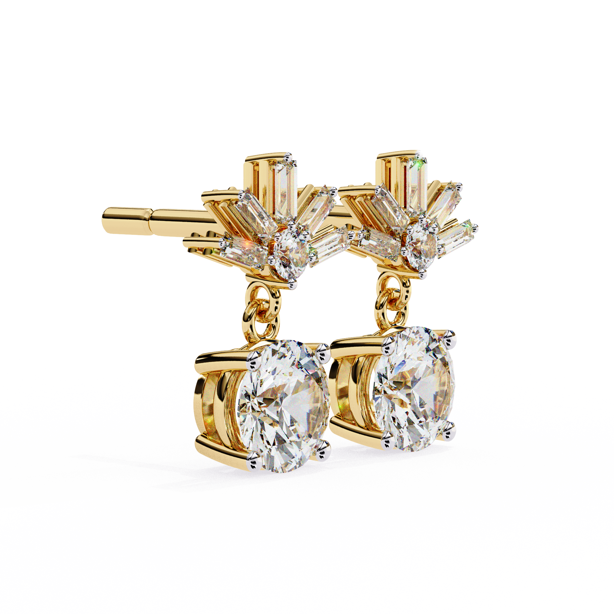 Éclat Stellaire Drop Earrings