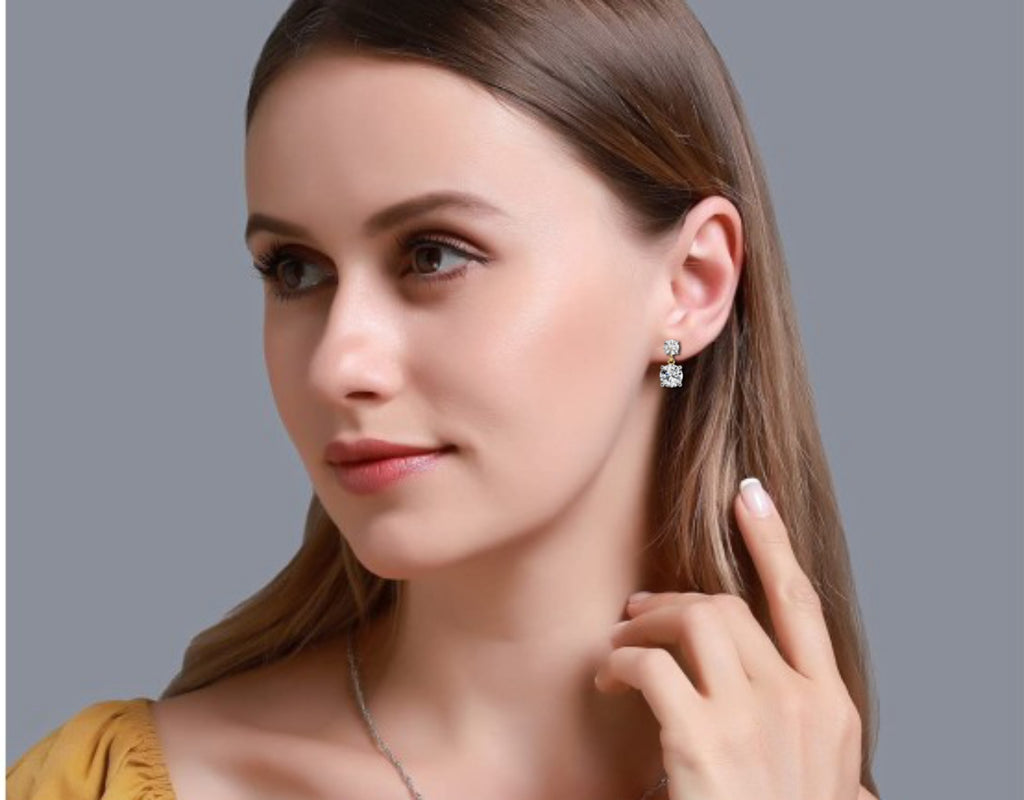 Celestial Twin-Drop Diamond Earrings (4cts)