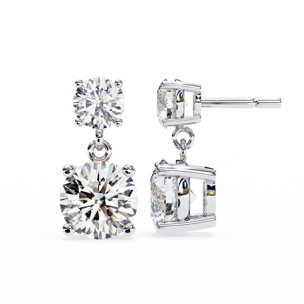 Celestial Twin-Drop Diamond Earrings (4cts)