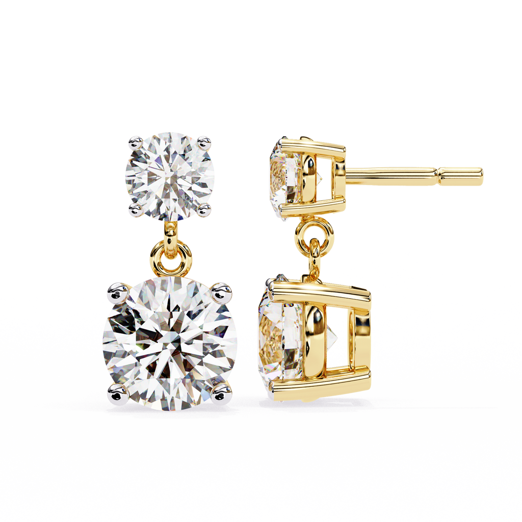 Celestial Twin-Drop Diamond Earrings (4cts)