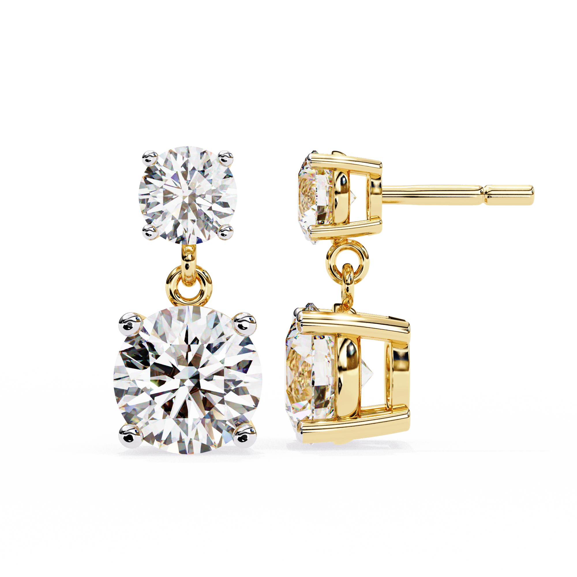 Celestial Twin-Drop Diamond Earrings (4cts)