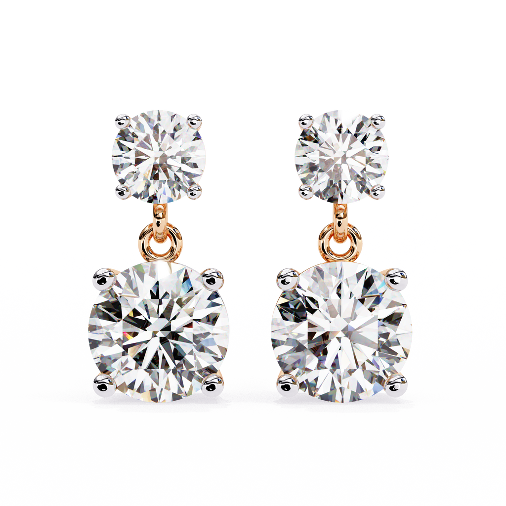 Celestial Twin-Drop Diamond Earrings (4cts)
