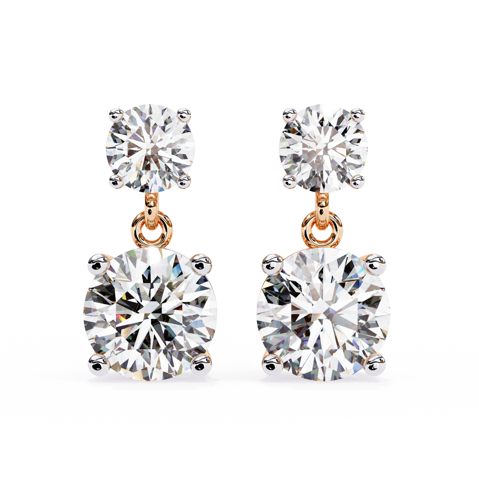 Celestial Twin-Drop Diamond Earrings (4cts)