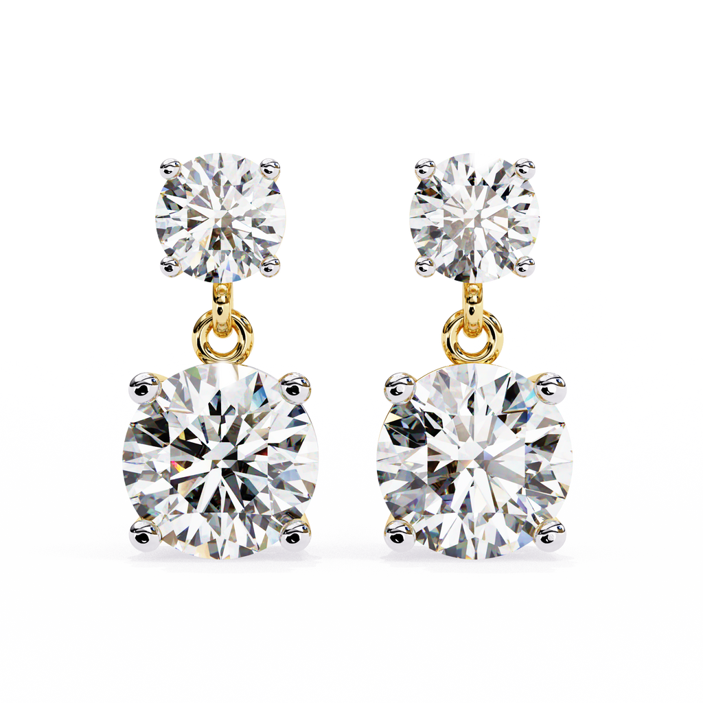 Celestial Twin-Drop Diamond Earrings (4cts)