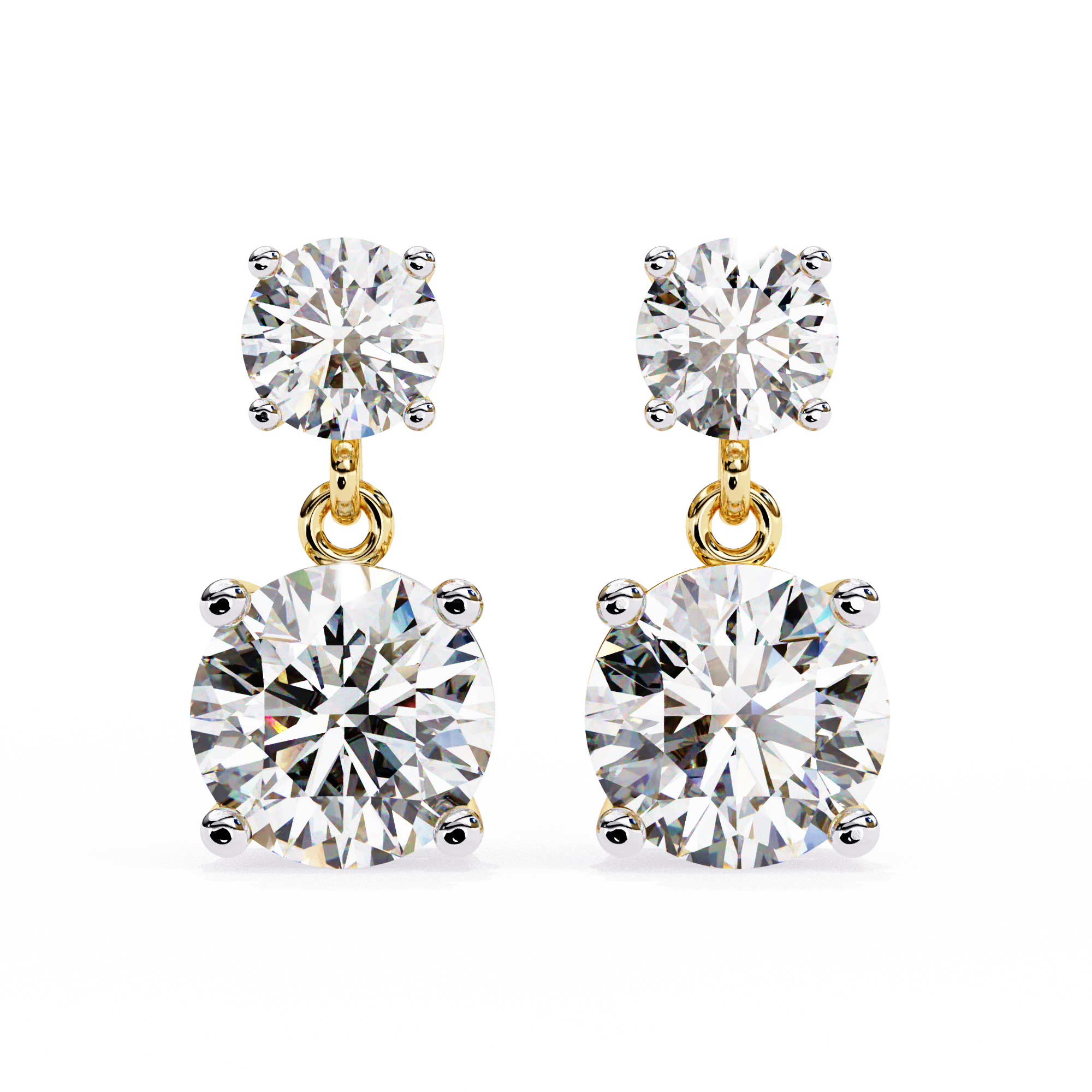 Celestial Twin-Drop Diamond Earrings (4cts)
