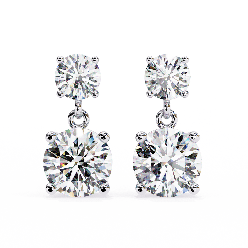 Celestial Twin-Drop Diamond Earrings (4cts)
