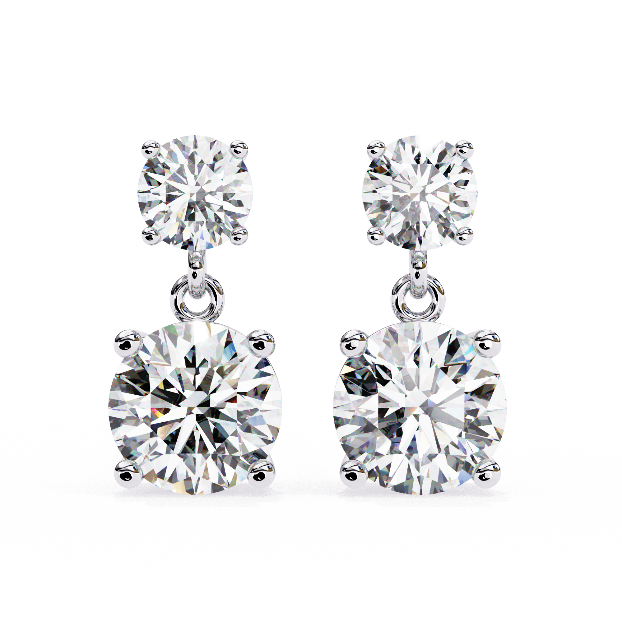 Celestial Twin-Drop Diamond Earrings (4cts)