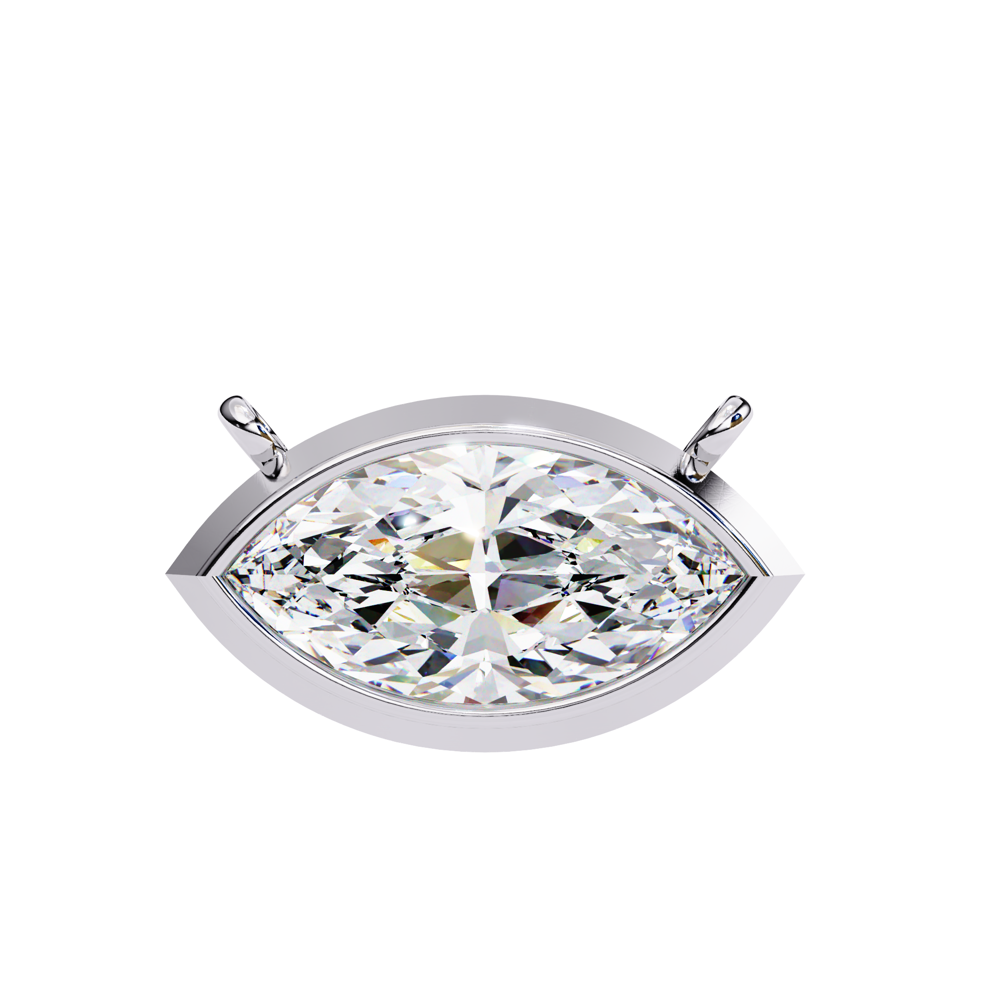 Aurelia Marquise-Cut Diamond Pendant