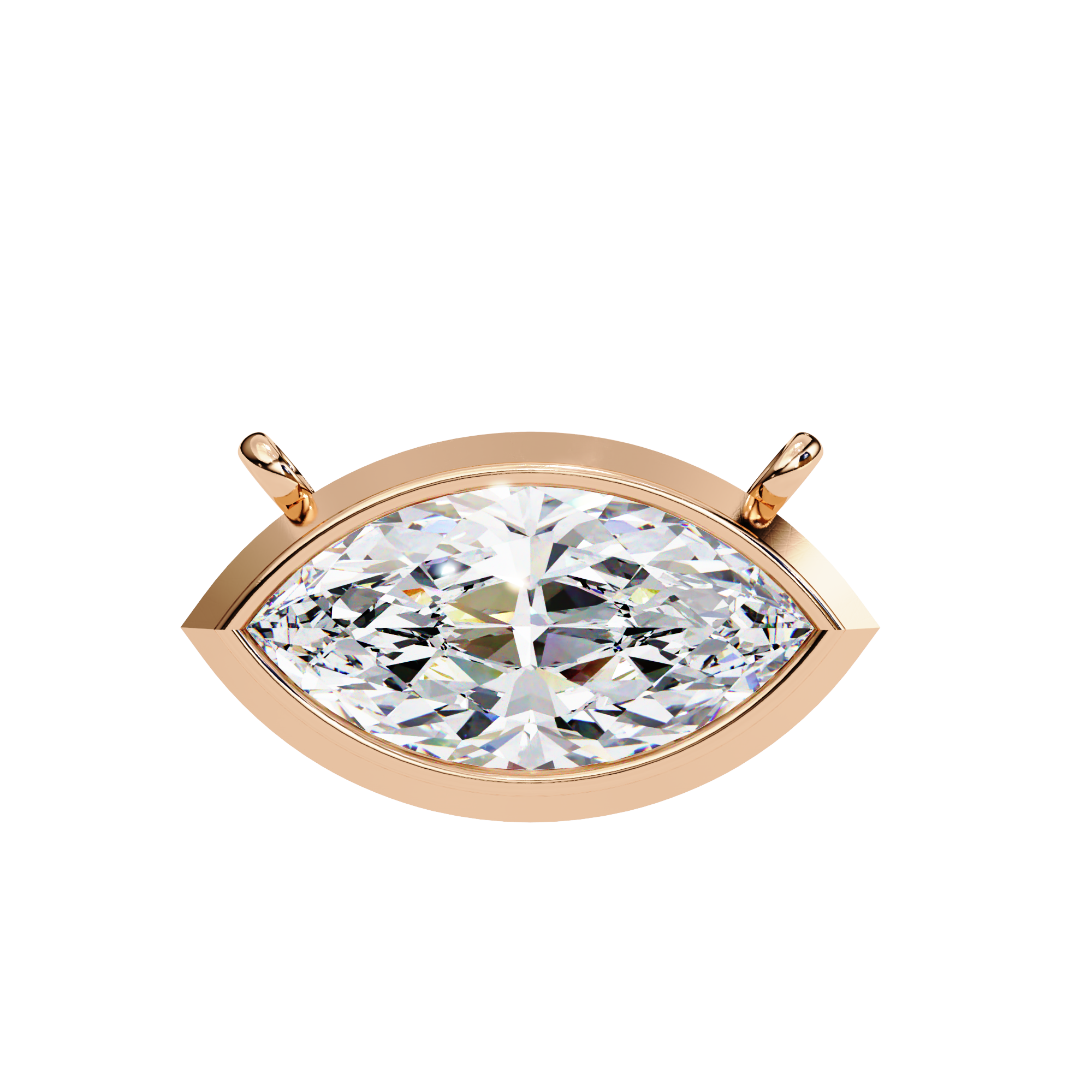Aurelia Marquise-Cut Diamond Pendant