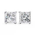 Radiant Princess Cut Stud Earrings