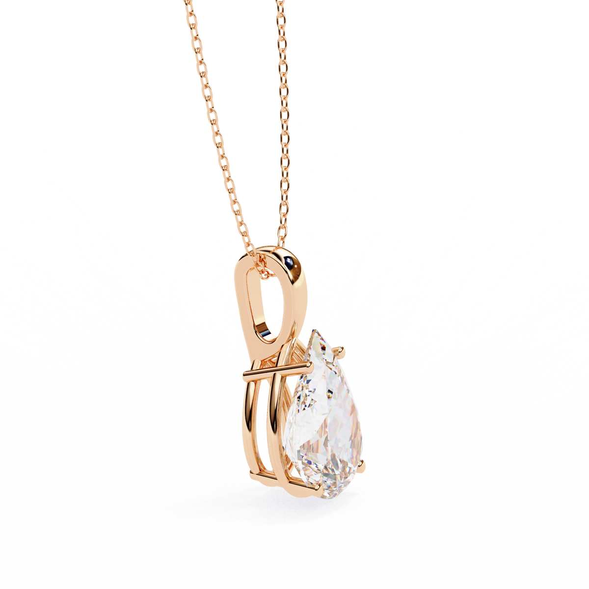Élan Pear-Cut Diamond Pendant