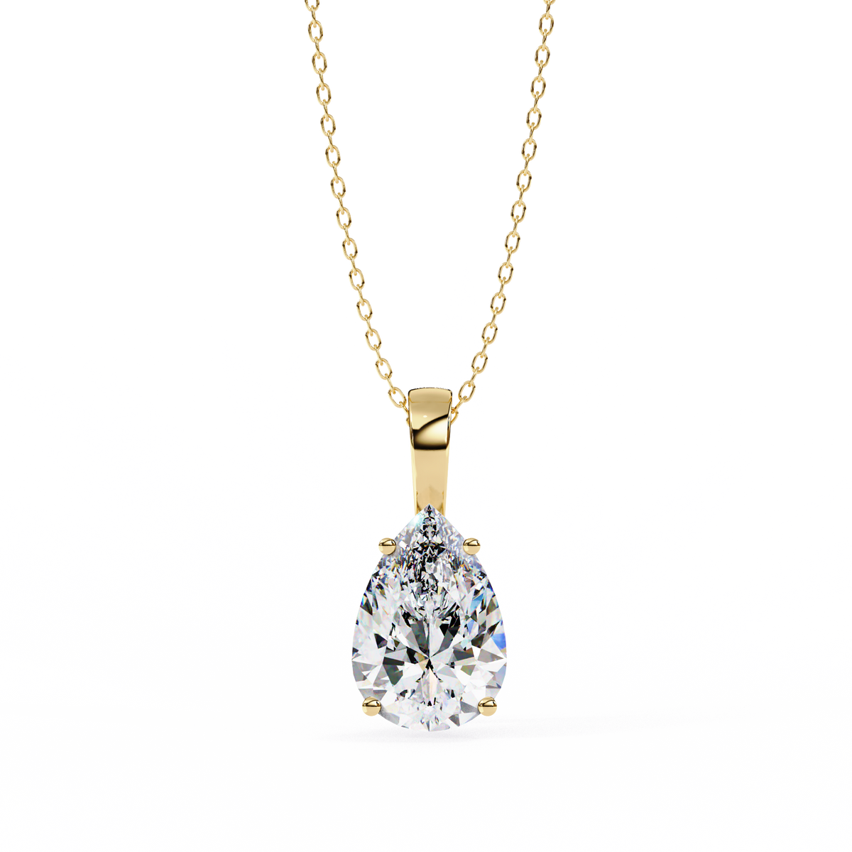 Élan Pear-Cut Diamond Pendant