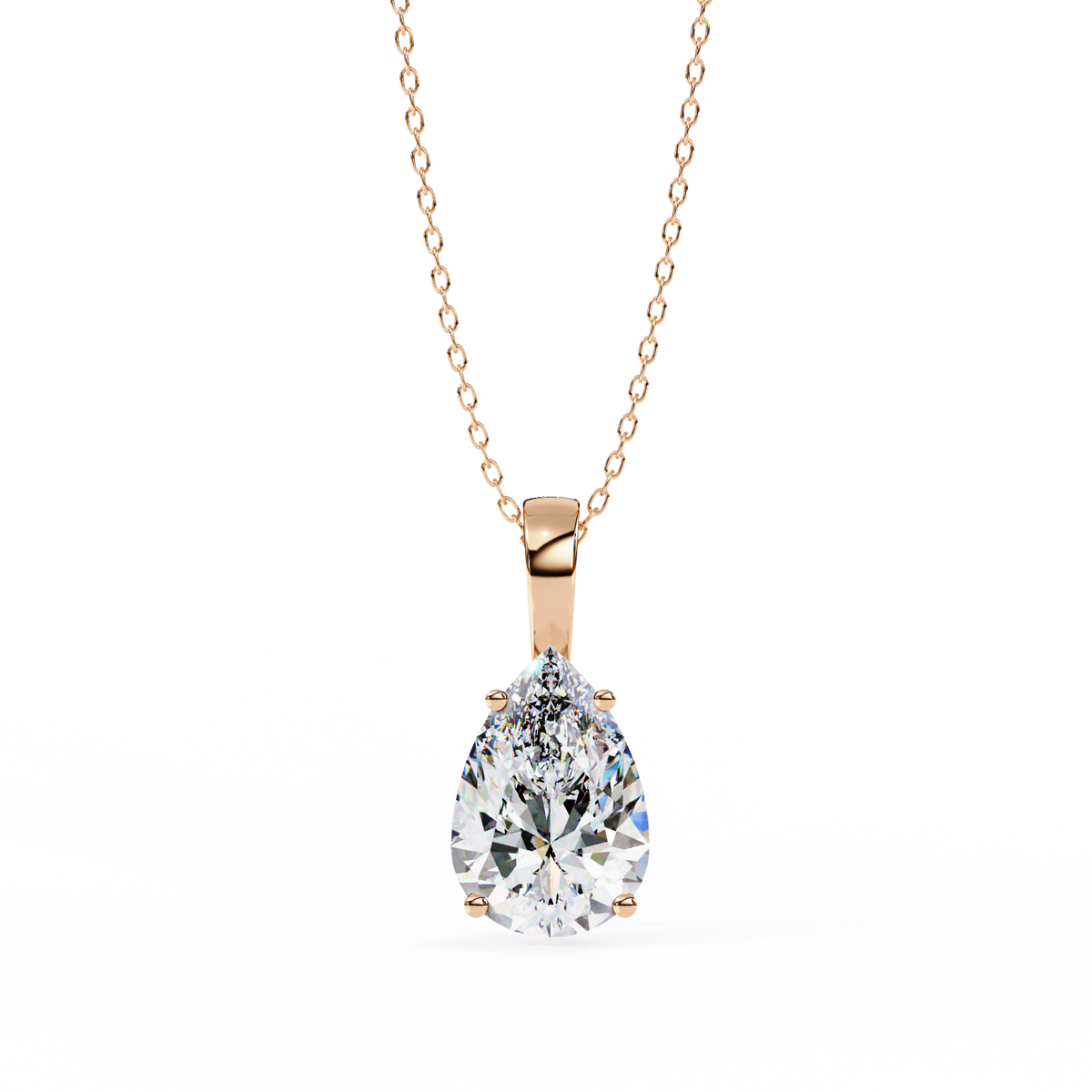 Élan Pear-Cut Diamond Pendant