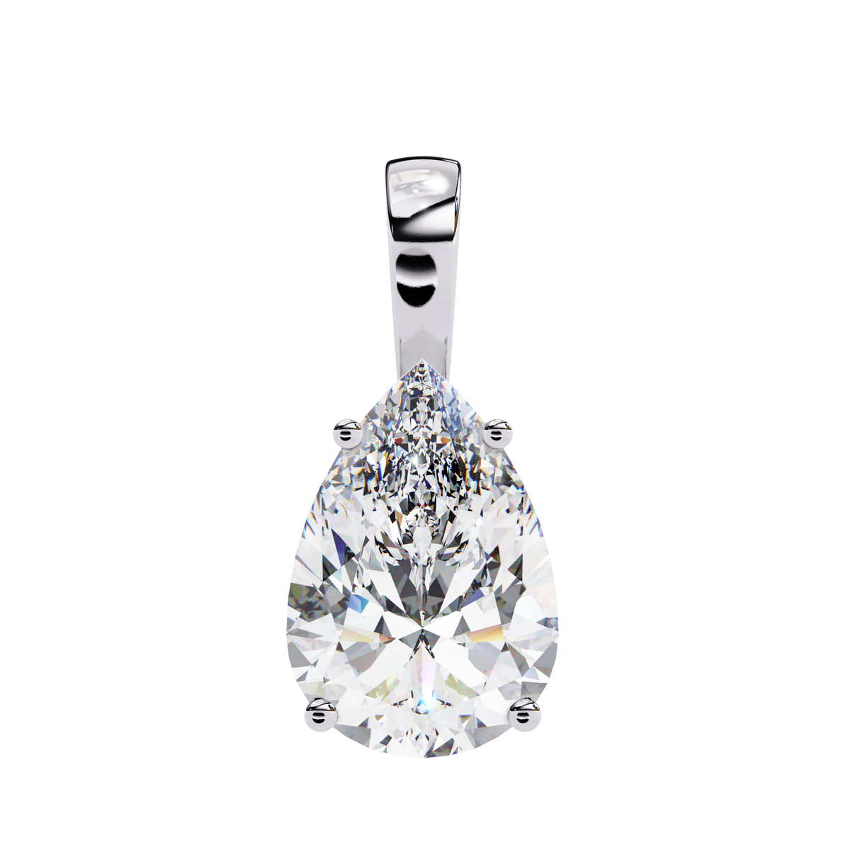 Élan Pear-Cut Diamond Pendant