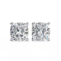 Radiant Cushion-Cut Solitaire Stud Earrings