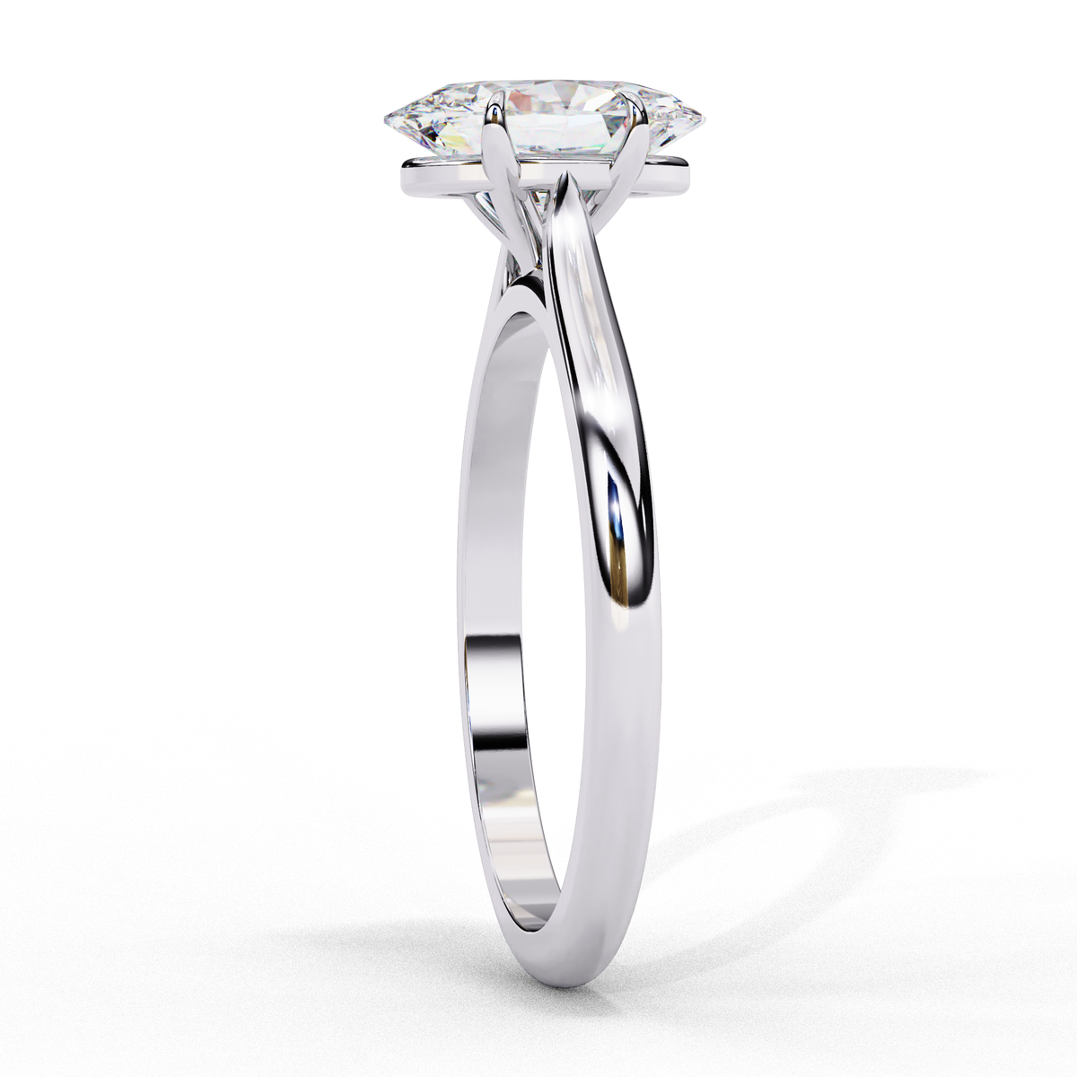 Lumière Oval Diamond Ring